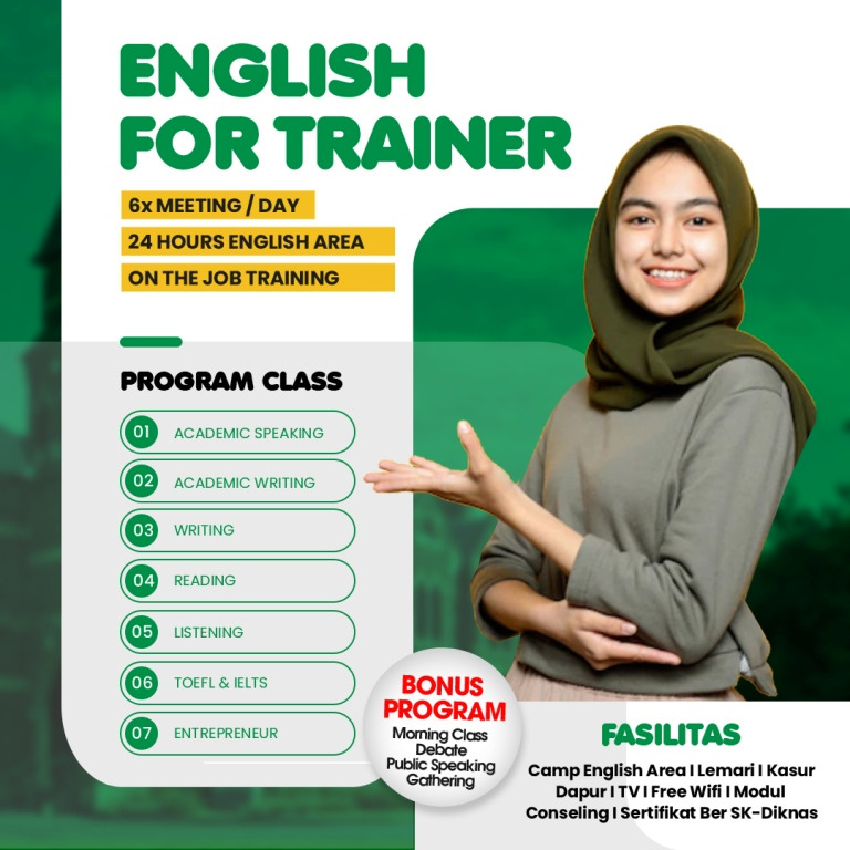 Kursus Bahasa Inggris seperti Guru 3 Kursus Bahasa Inggris seperti Guru